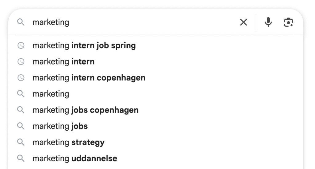 google search marketing