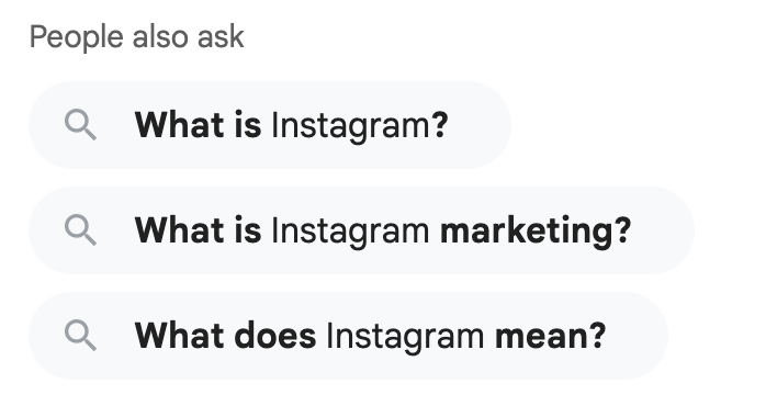 google search instagram